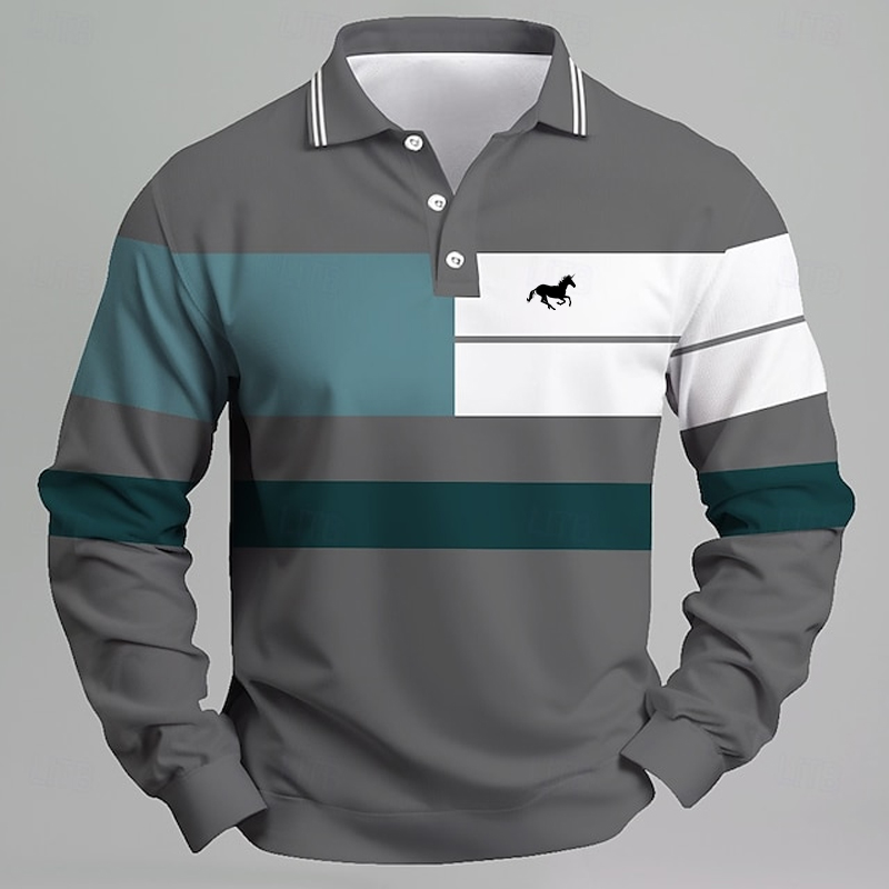 Мужская полосатая рубашка-поло – обзор и цена Golf Equipment Brands